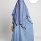 Cotton Abaya Light Blue