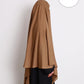 100% Cotton Diamond Khimar Taupe