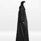 Fur Lined Winter Abaya With Detachable Hood Black