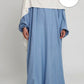 Cotton Abaya Light Blue