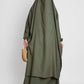 Cotton 2 Piece Jilbab Khaki