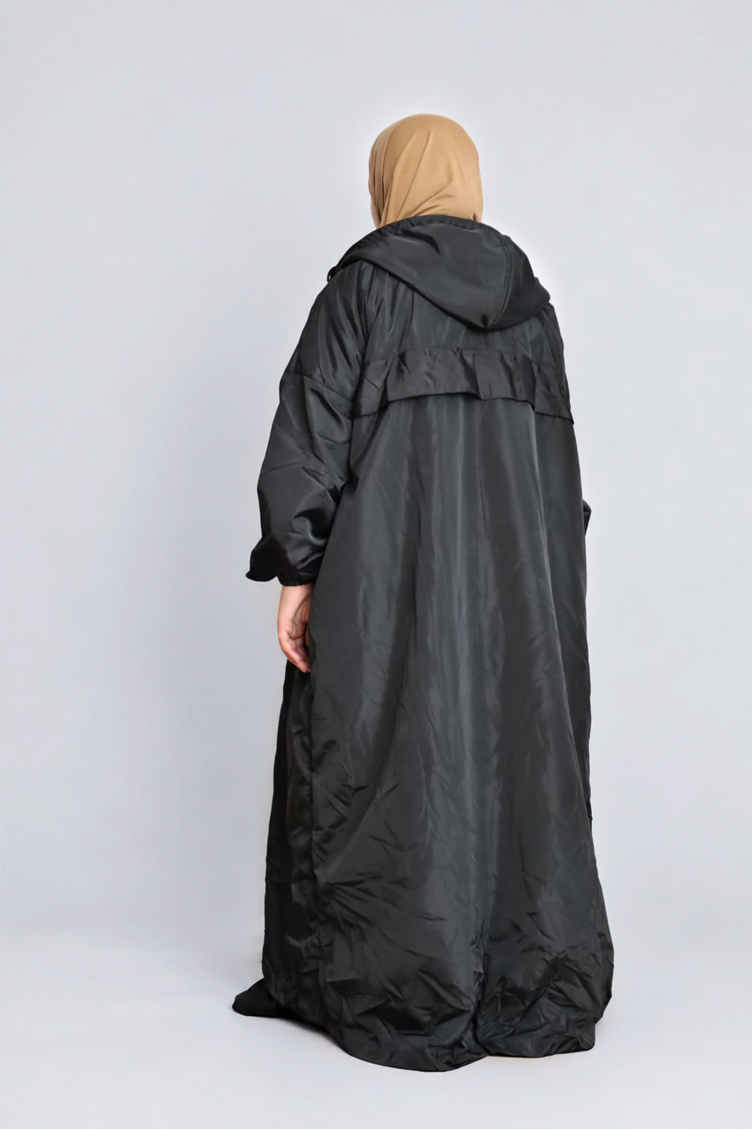 Waterproof Abaya Jacket Fur Lined Black
