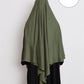 100% Cotton Diamond Khimar Khaki