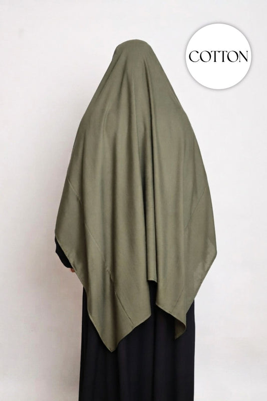 Cotton Khimar Khaki
