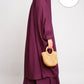 Cotton 2 Piece Jilbab Grape