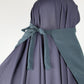 Dark Grey Non Iron Half Niqab