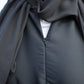 Black Pleated Abaya With Nursing Zip