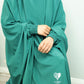 Emerald Sheen Jilbab Ruffle Sleeves