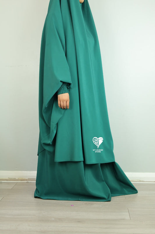 Emerald Sheen Jilbab Loose Fit