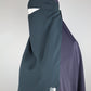 Dark Grey Non Iron 1 Layer Niqab