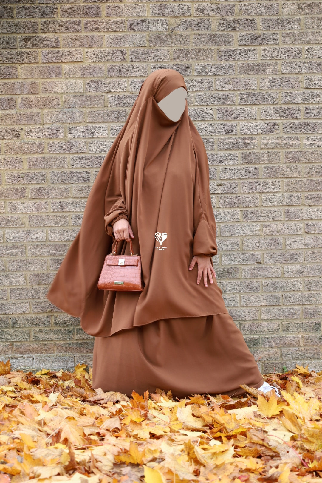 Chestnut Brown- 2 Piece Matte Jilbab
