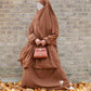 Chestnut Brown- 2 Piece Matte Jilbab