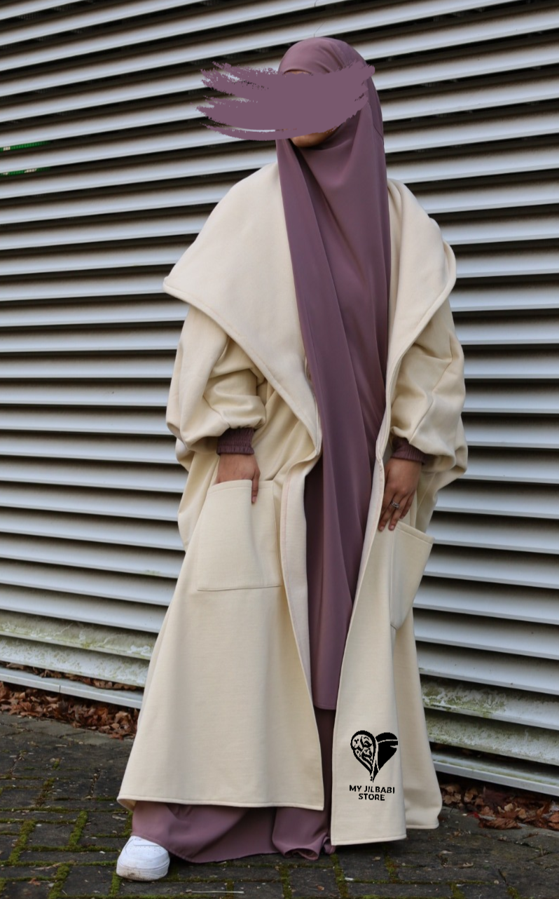 White Long Jilbab Jacket